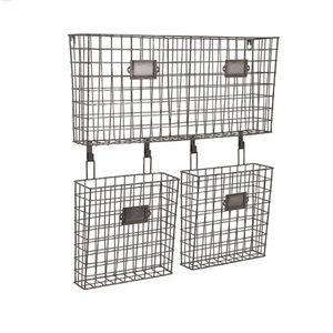 Large Metal Wire Mail Magazine Letter Organizer Rack